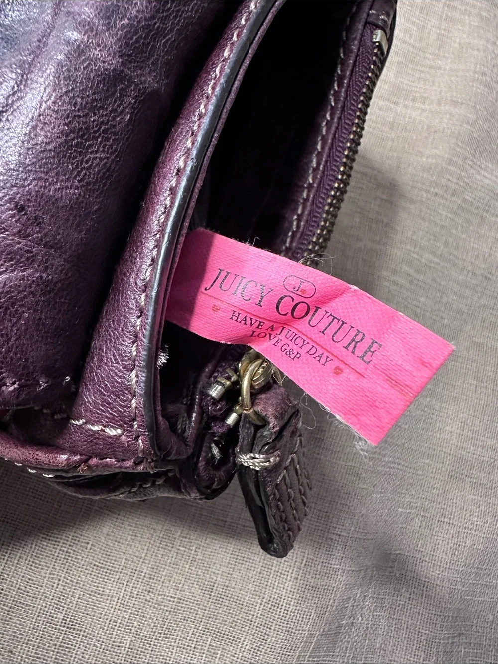 VTG Y2K Juicy Couture Leather 